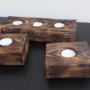 Świecznik na 2 wkłady tealight