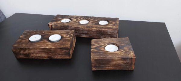 Świecznik na 2 wkłady tealight