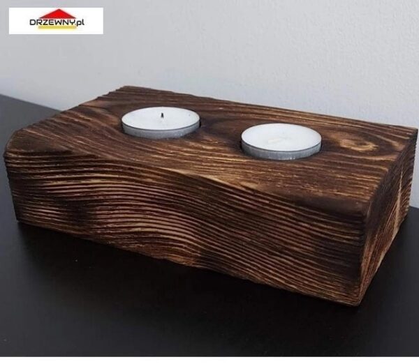 Świecznik na 2 wkłady tealight - obrazek 2