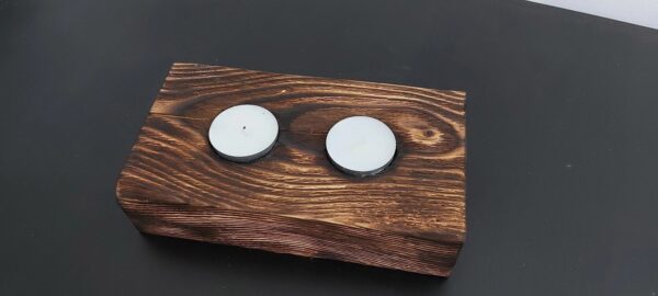 Świecznik na 2 wkłady tealight - obrazek 3