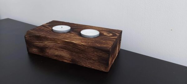 Świecznik na 2 wkłady tealight - obrazek 4